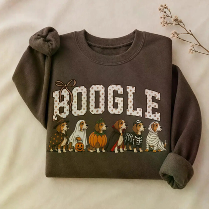 Halloween Dog Breeds Sweatshirt - Cozy Autumn Dog Mom Spooky Crewneck