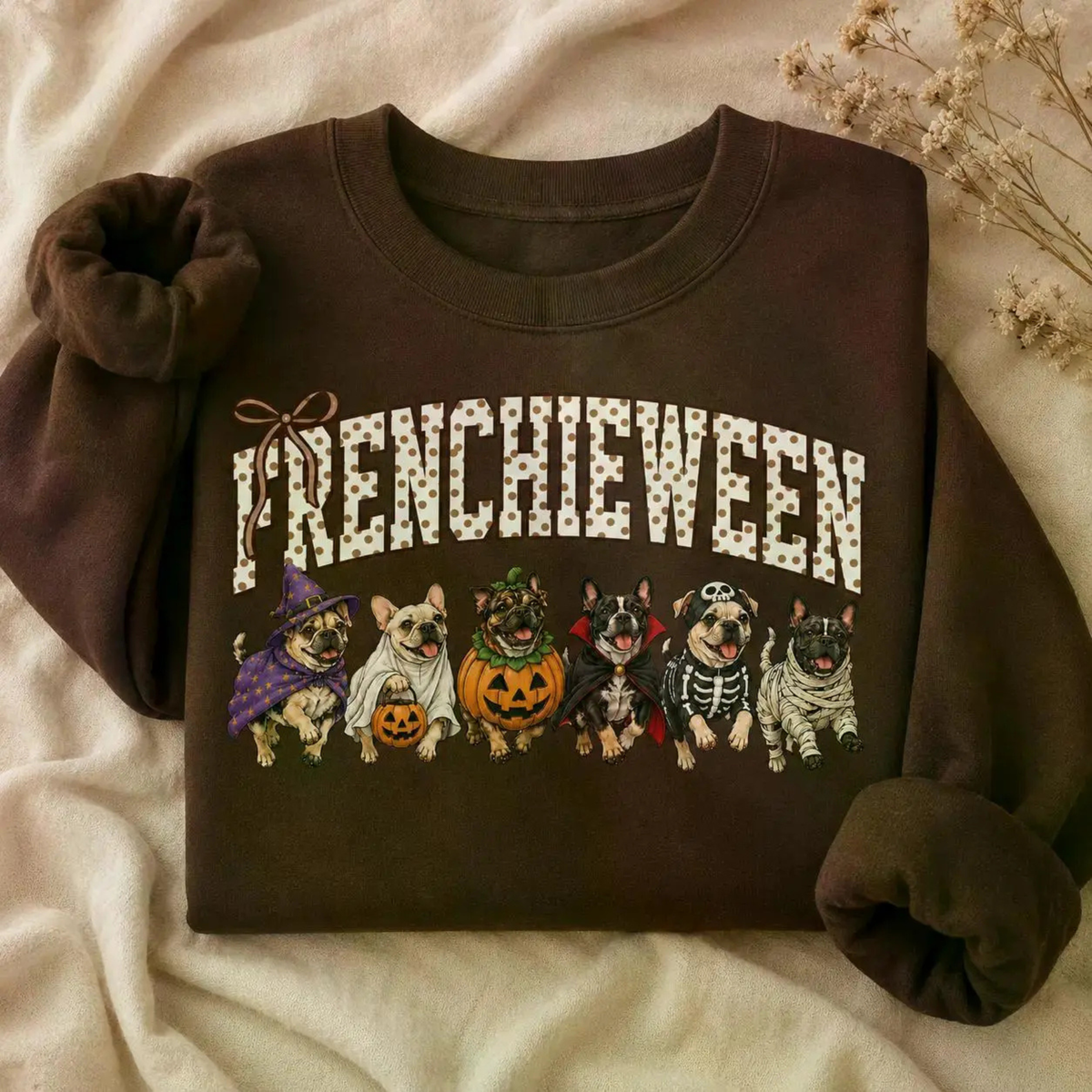 Halloween Dog Breeds Sweatshirt - Cozy Autumn Dog Mom Spooky Crewneck