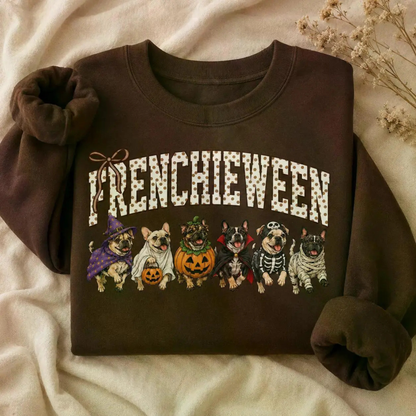 Halloween Dog Breeds Sweatshirt - Cozy Autumn Dog Mom Spooky Crewneck