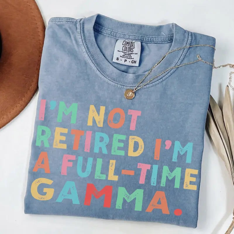 Aesthetic Floral Grandma Retirement T-Shirt