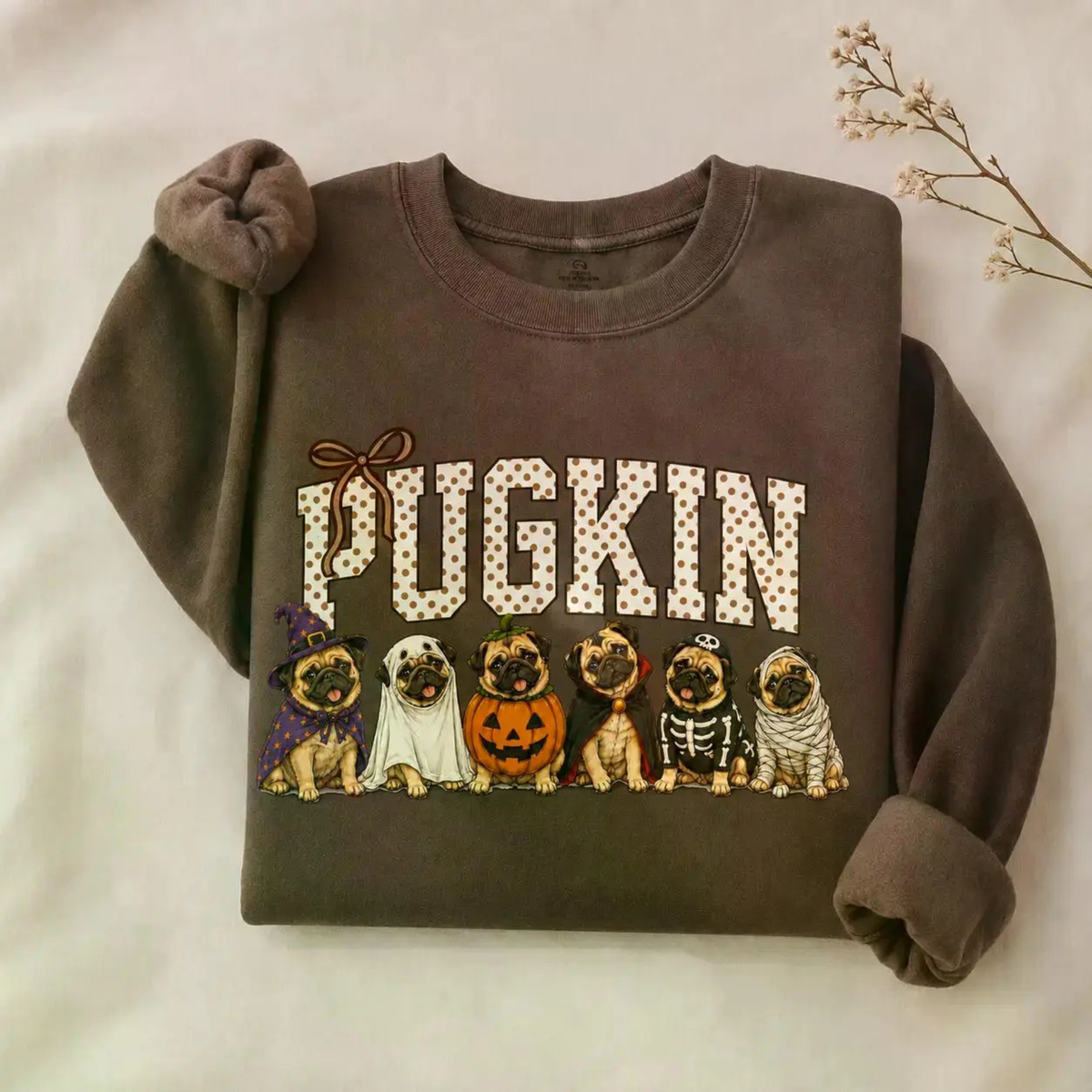 Halloween Dog Breeds Sweatshirt - Cozy Autumn Dog Mom Spooky Crewneck