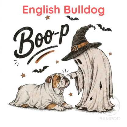 Comfort Colors® Boo-p Ghost Dog Shirt - Funny Halloween Dog Mom Graphic Tee
