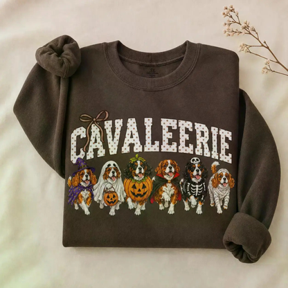 Halloween Dog Breeds Sweatshirt - Cozy Autumn Dog Mom Spooky Crewneck