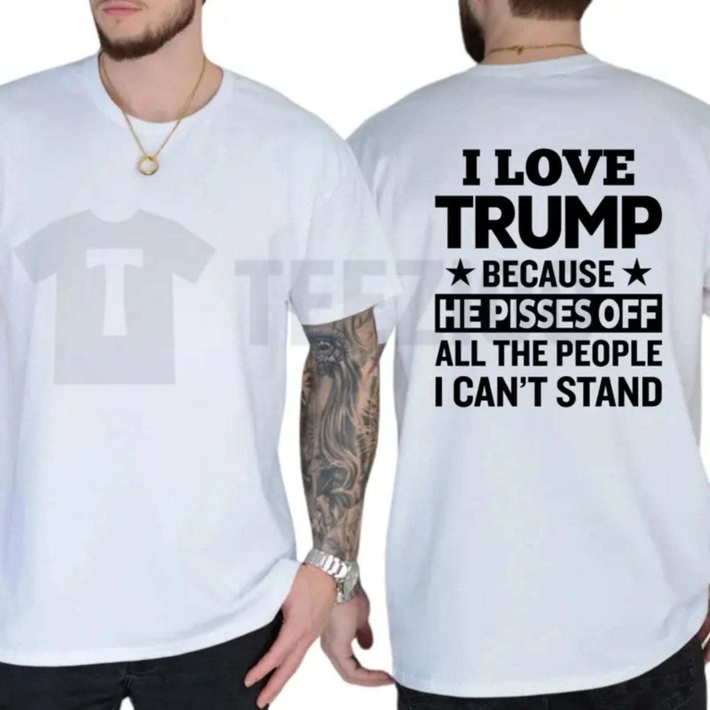 I Love It Typography Funny Humorous Daily Statement Graphic T-Shirt