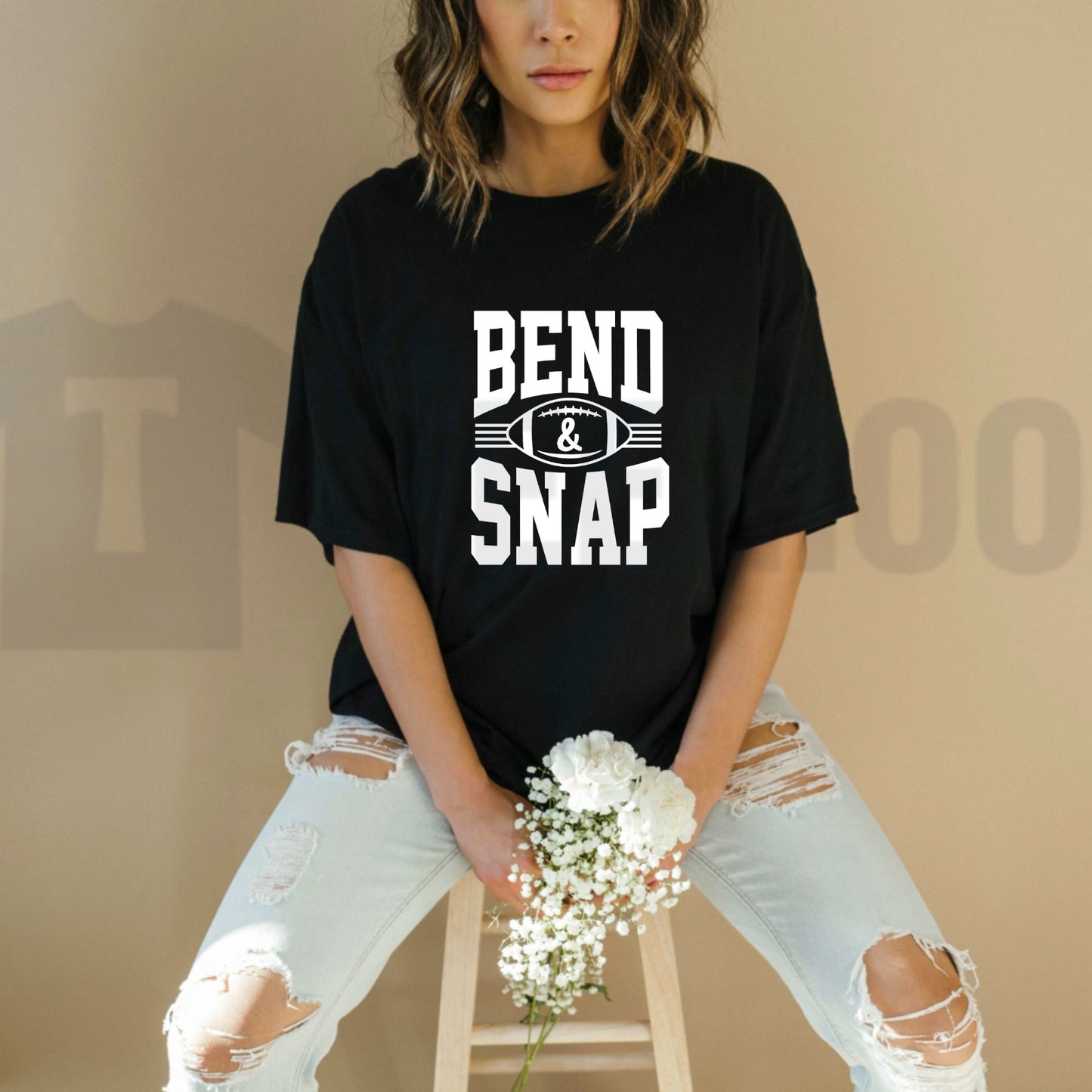 Bend & Snap Football Graphic Tee – Funny Legally Blonde Sports Mashup Shirt