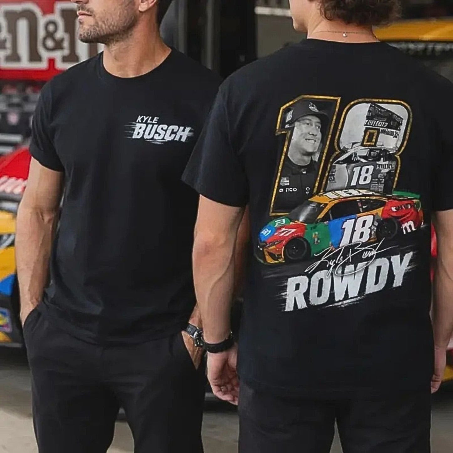 Double-Sided Kyle Busch 18 Racing T-Shirt