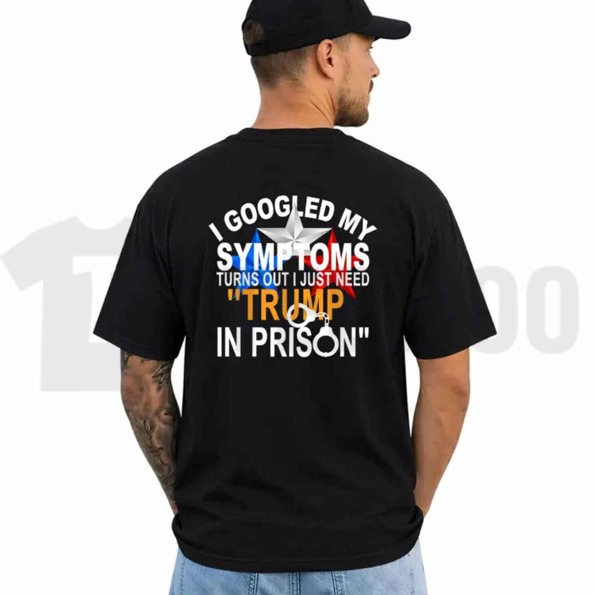 Funny Political Top – I Googled My Symptoms Tr3mp Graphic Apparel