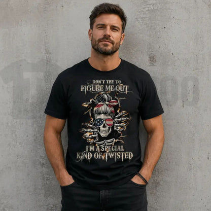 Sarcastic Pure Cotton Short Sleeve Top – Men's Dark Humor Graphic Apparel