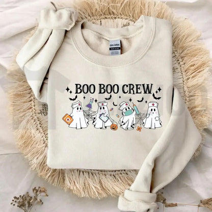 Spooky Healthcare Ghost Sweatshirt – Cute Halloween Medical Crewneck
