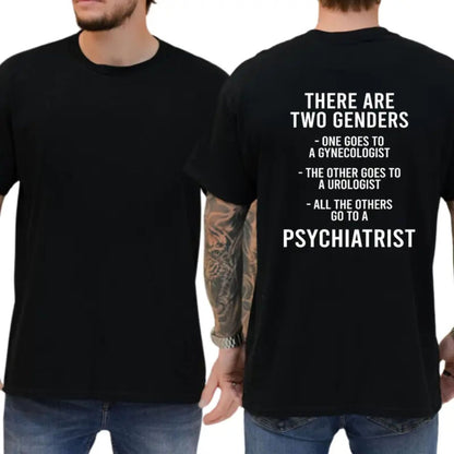 "There Are Two Genders" T-Shirt – Bold Traditionalist Heavyweight Graphic Tee