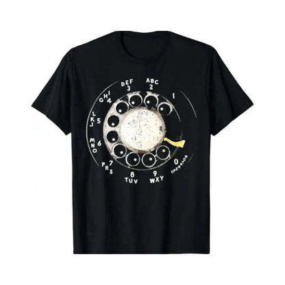 Vintage Rotary Phone Dial Shirt – Retro Analog Technology Hoodie, 100% Cotton Nostalgic Sweatshirt, Classic Tech Graphic Top for Men & Women