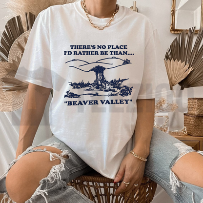 Inappropriate Beaver Humor Top – Beaver Valley Offensive Funny Novelty Graphic Apparel