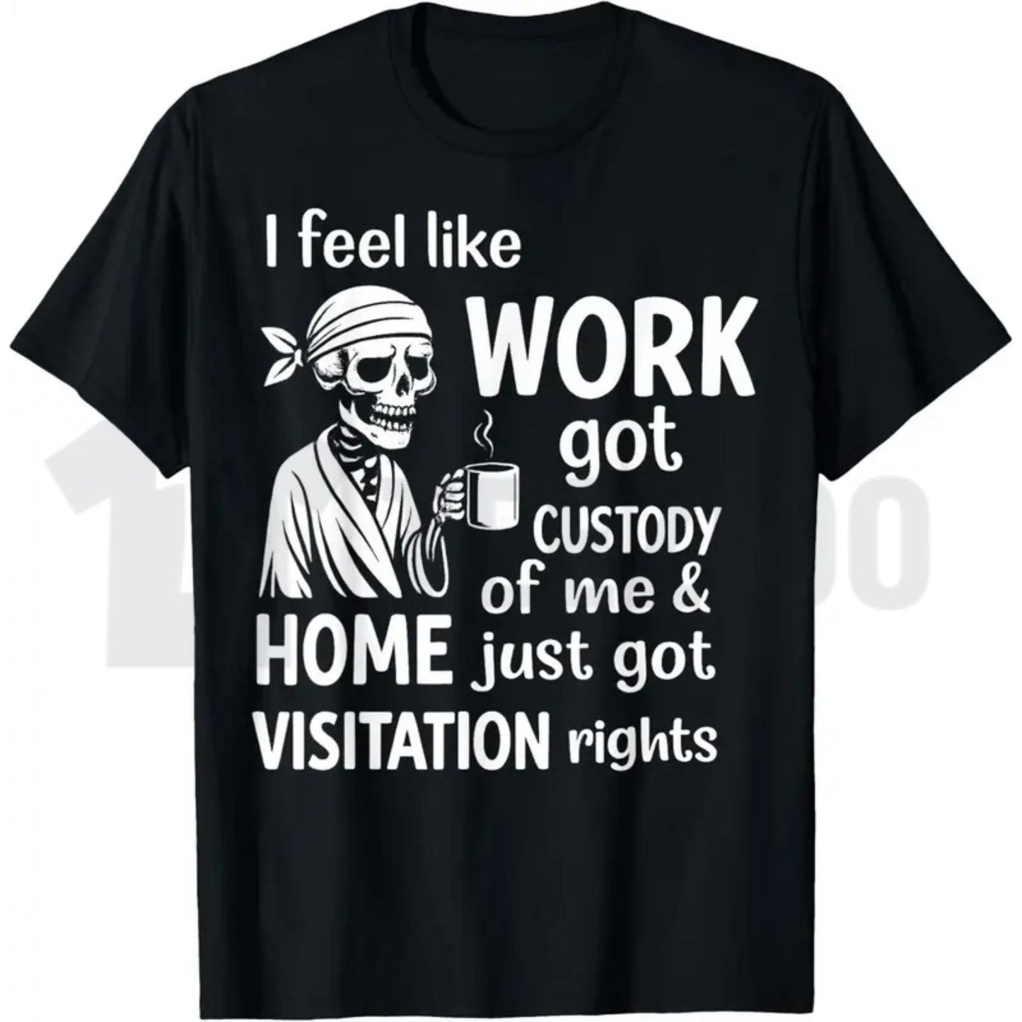 Corporate Custody Burnout Tee – Funny Office Humor Graphic Shirt