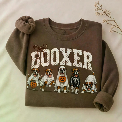 Halloween Dog Breeds Sweatshirt - Cozy Autumn Dog Mom Spooky Crewneck