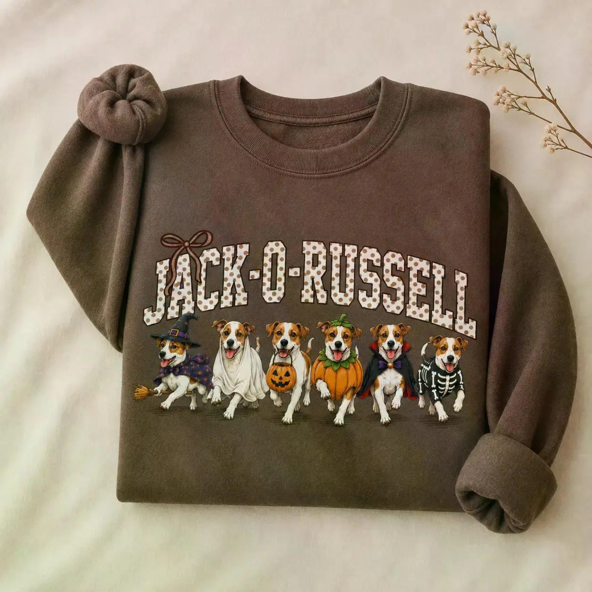 Halloween Dog Breeds Sweatshirt - Cozy Autumn Dog Mom Spooky Crewneck