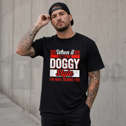 Clever Double Meaning Top – Men's When It Comes to Style Sarcastic Humor Graphic Apparel