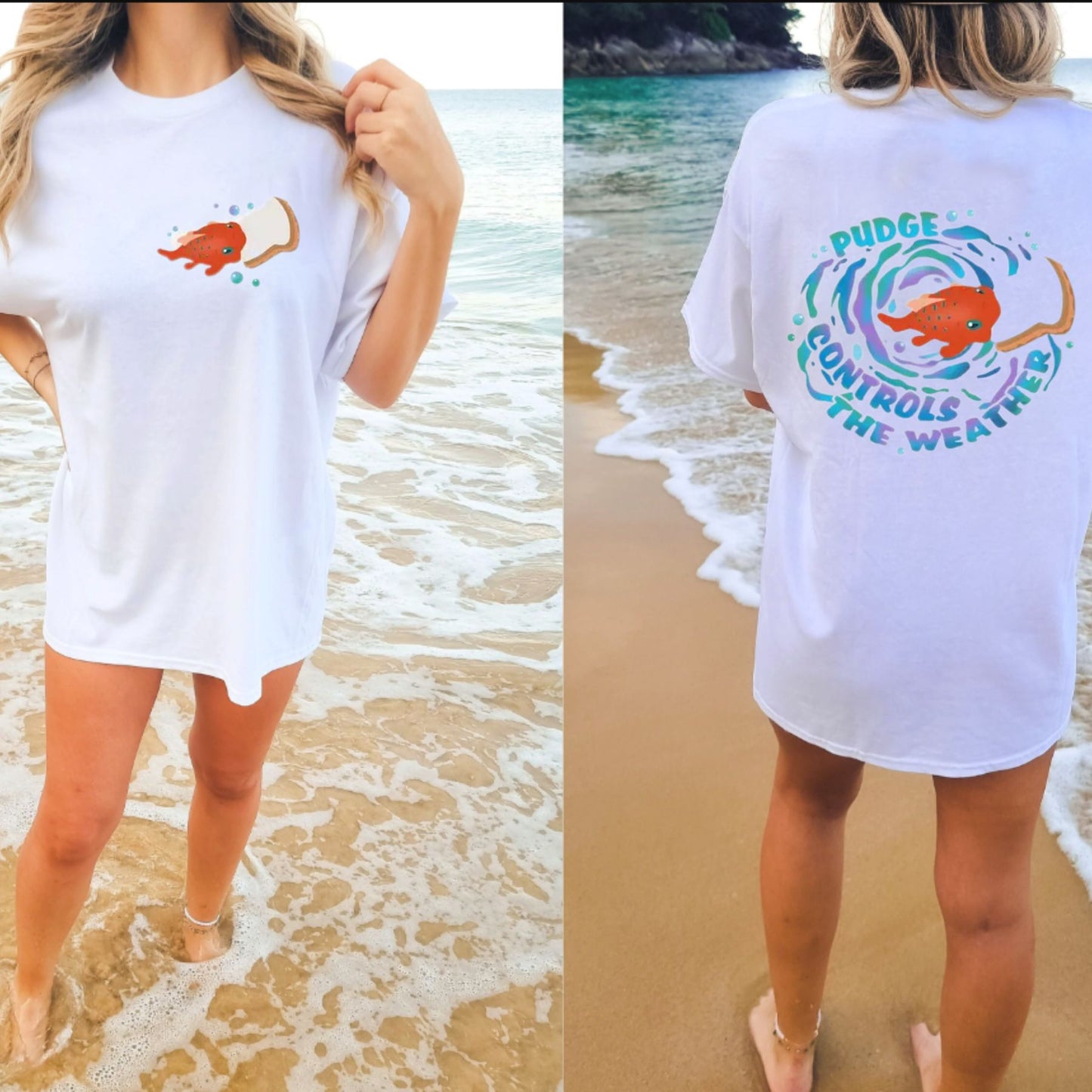 Funny Weather Fish T-Shirt – Cute Meme Graphic Tee, Quirky Humor Shirt, Unisex Cotton Top