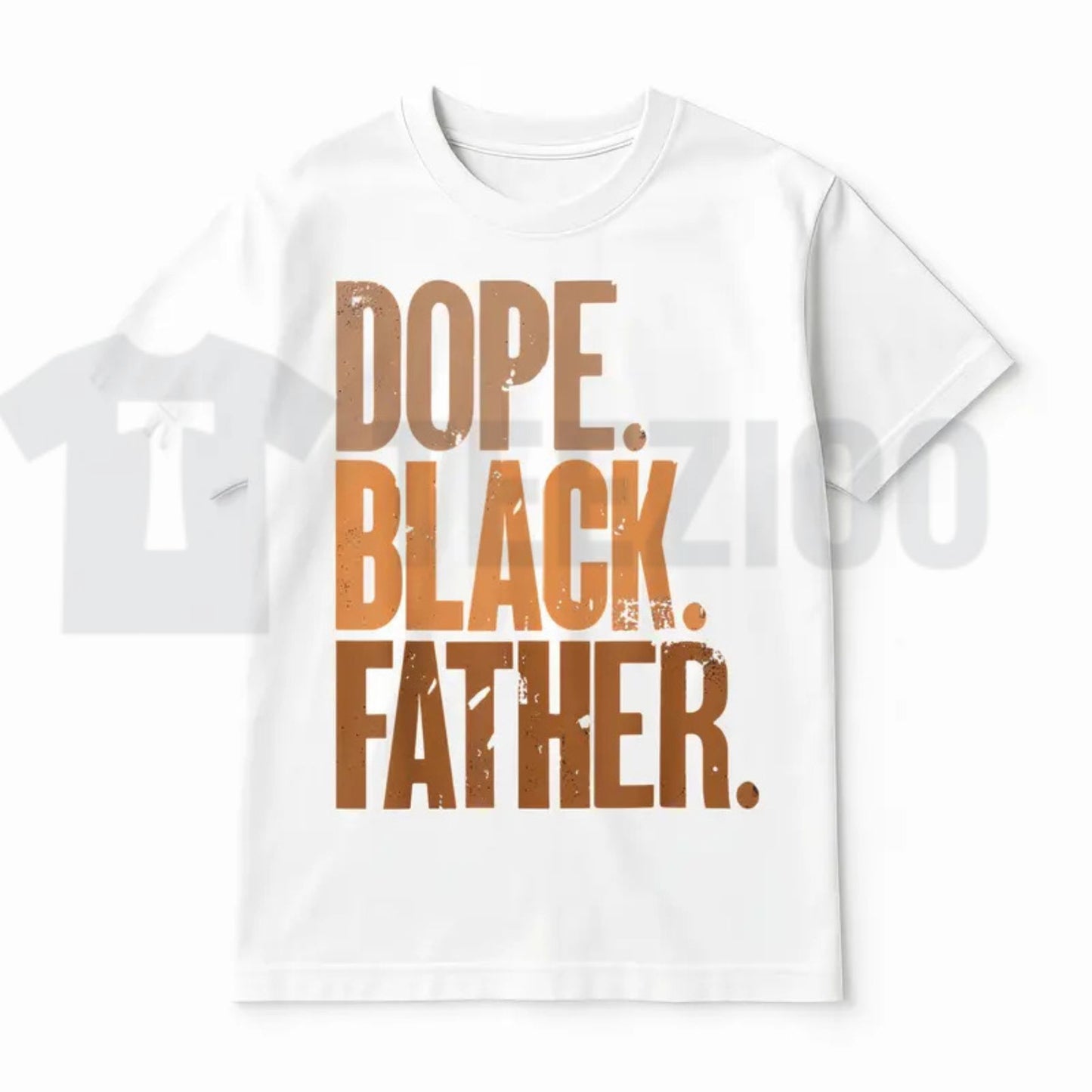 Dope Black Father Retro Afrocentric Father's Day Graphic T-Shirt