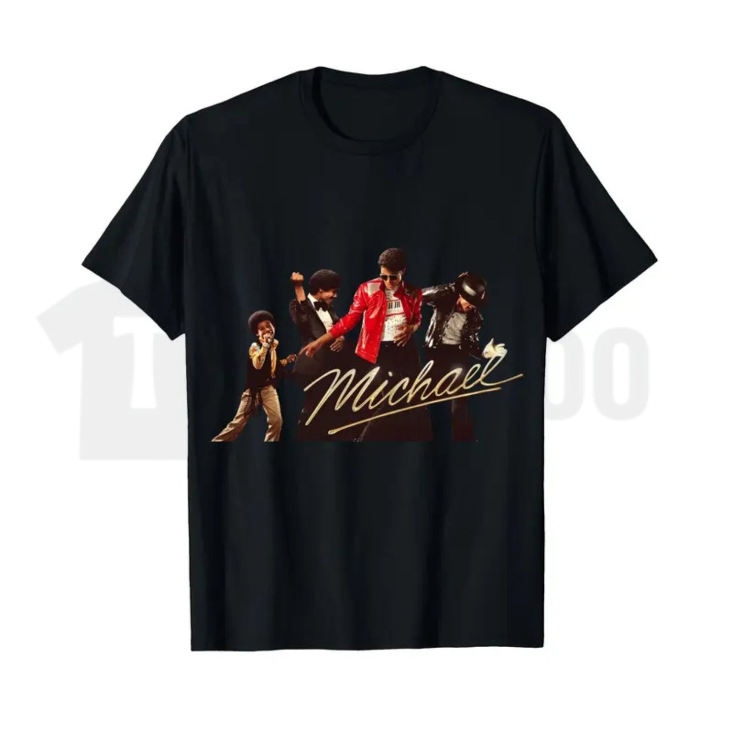 Michael Jackson Iconic Pose T-Shirt – Retro King of Pop Culture Graphic Tee, Signature Sparkling Jacket Music Fan Shirt