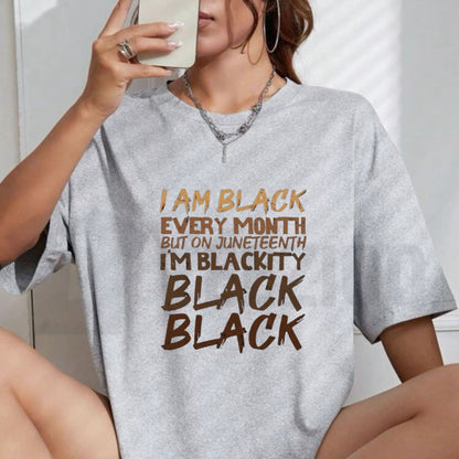 Black Every Month Juneteenth T-Shirt – Pride Graphic Tee