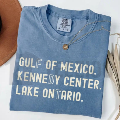 Lake Ontario Kennedy Center Comfort Colors Shirt – Subtle Activism Tee