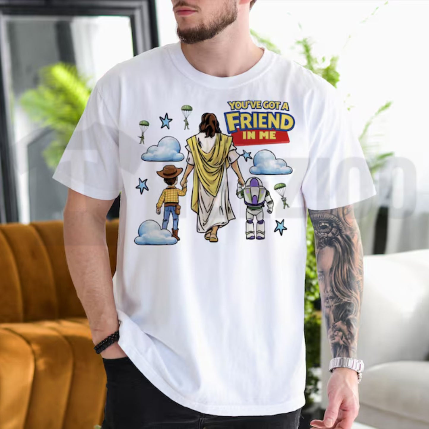 Youve Got A Friend In Me Woody Buzz Tee – Retro Vintage Toy Story Mashup Shirt
