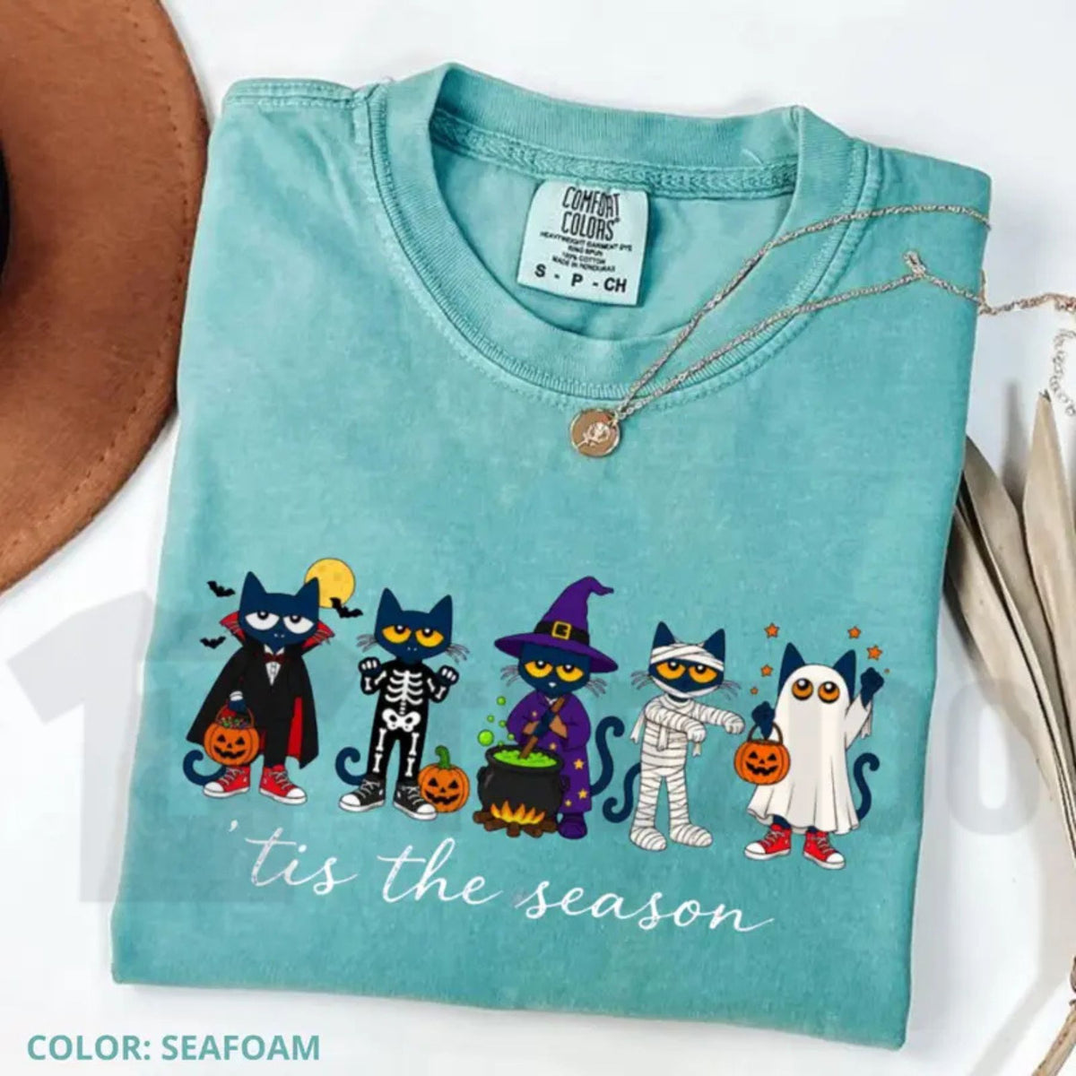 Groovy Pete The Cat Halloween Teacher Shirt Tis The Season Classroom Tee