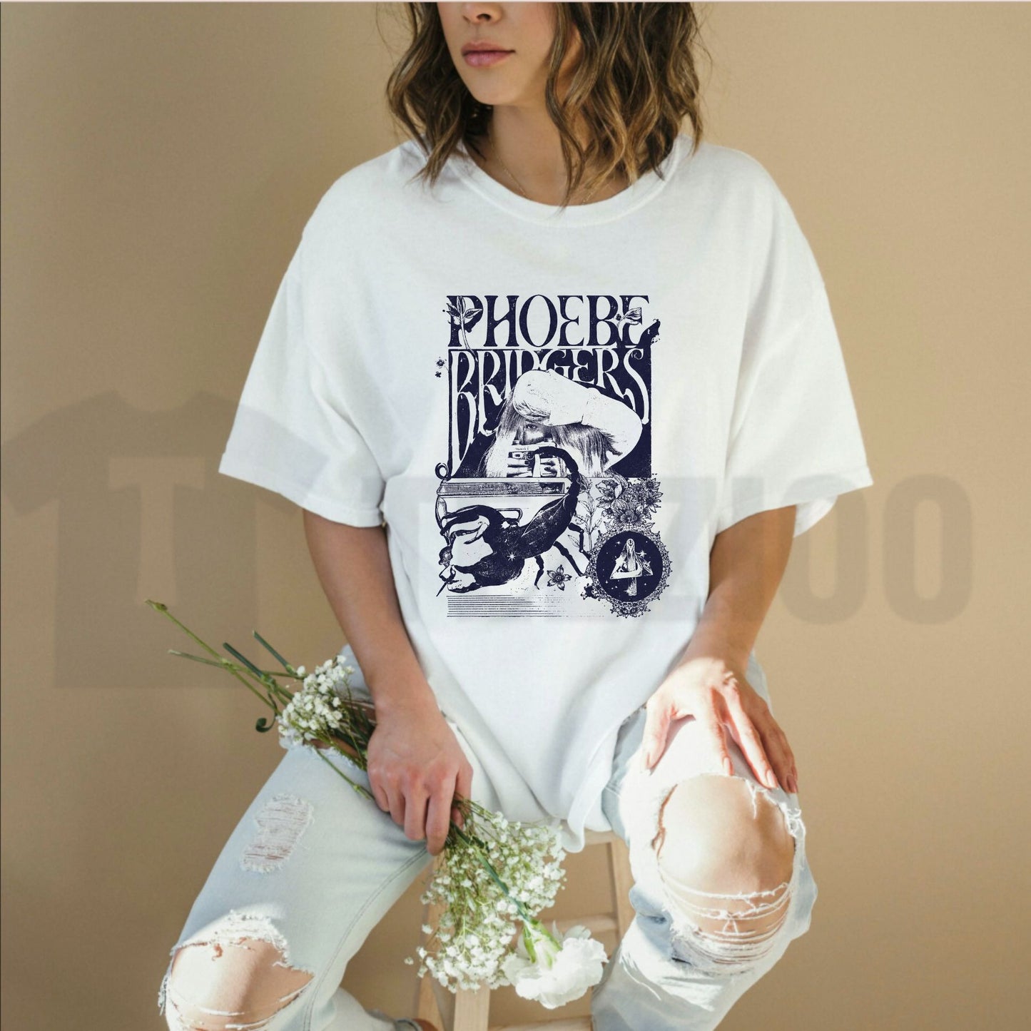 Phoebe Bridgers On Tour Harajuku Style Indie Rock Unisex Graphic T-Shirt