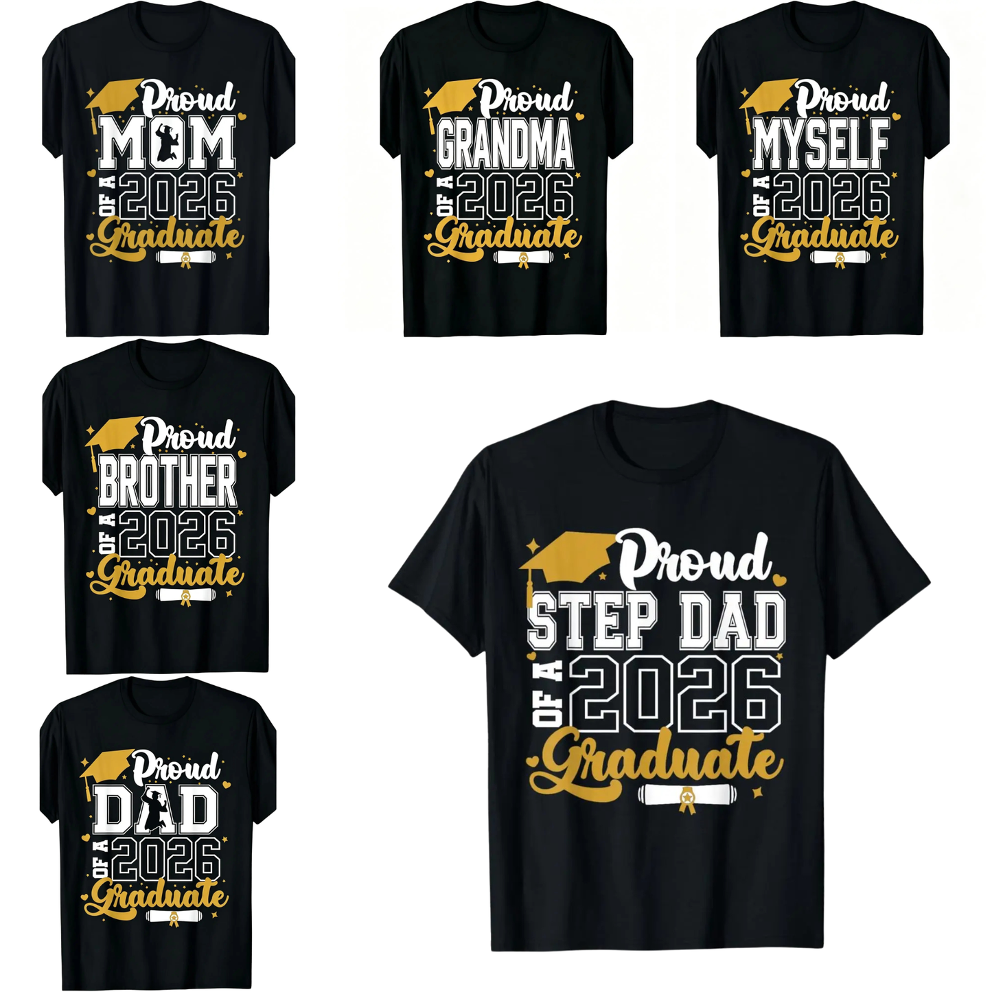 Class of 2026 Proud Mom T-Shirt – Vintage Senior 2026 Graduation Shirt