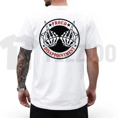 Proud Disappointment Defiant Bone Hand Tee – Men’s Streetwear Cotton Shirt