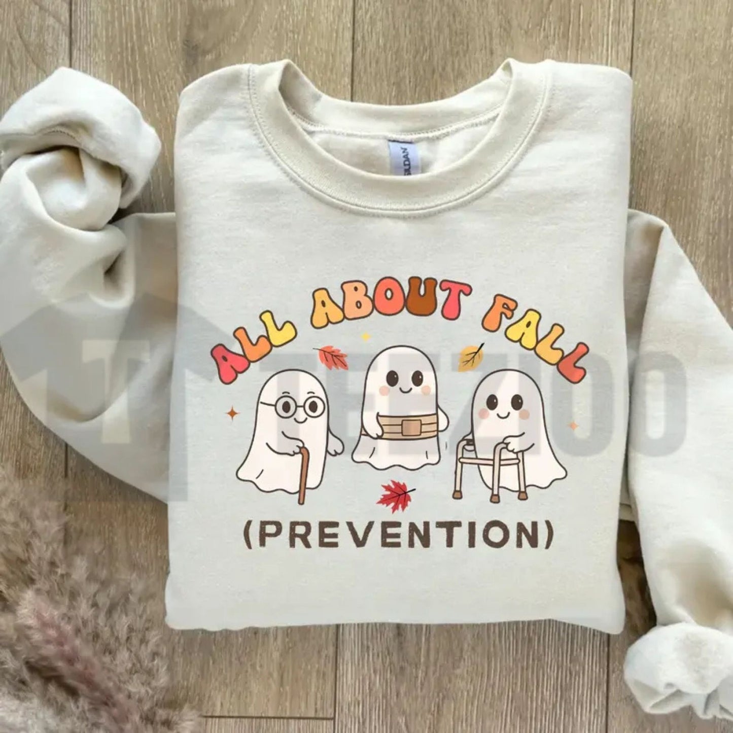 Cute Ghost Nurse Sweatshirt – Funny Halloween Medical Crewneck