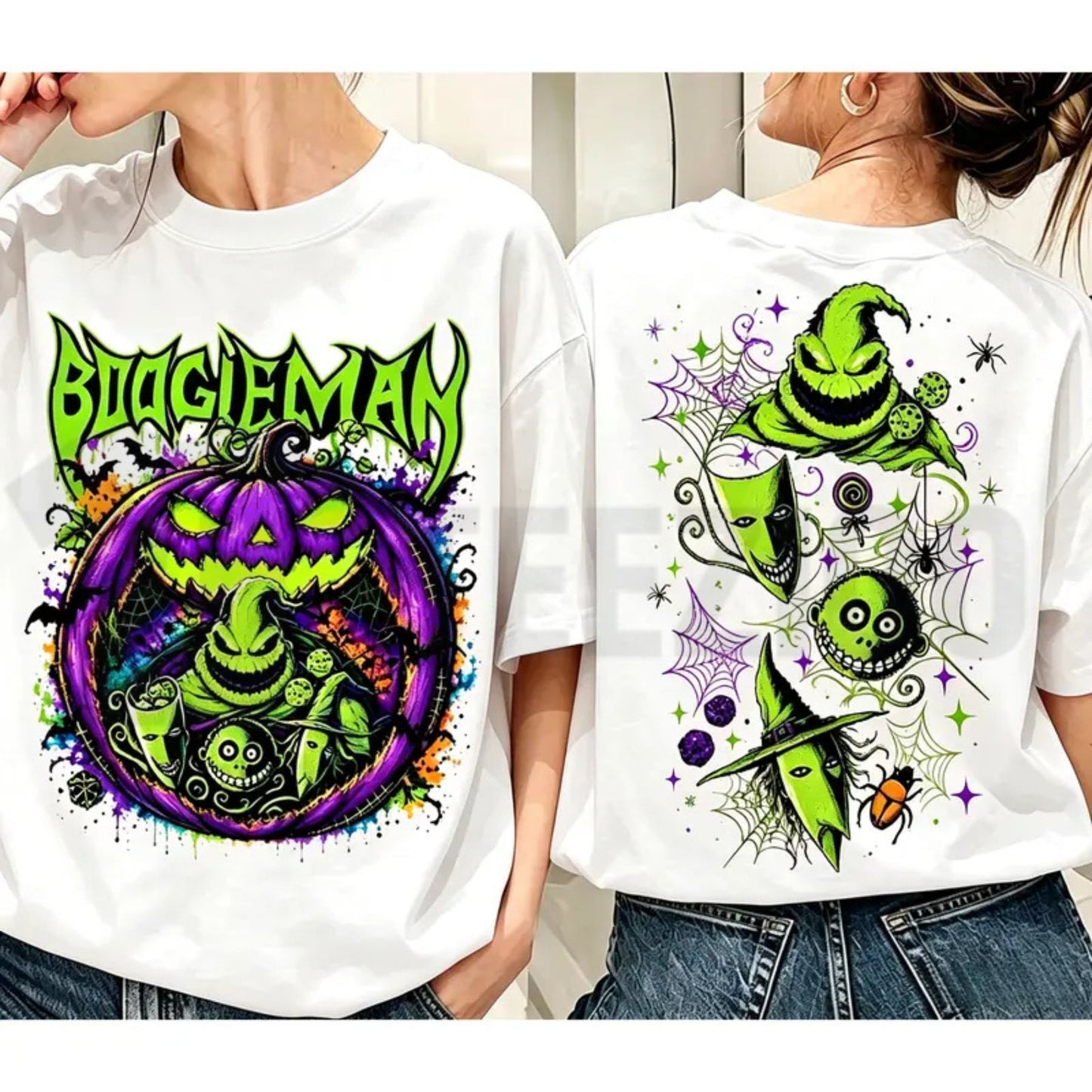 Horror Friends & Villains Graphic Top – Welcome To Our Nightmare Scary Movie Apparel