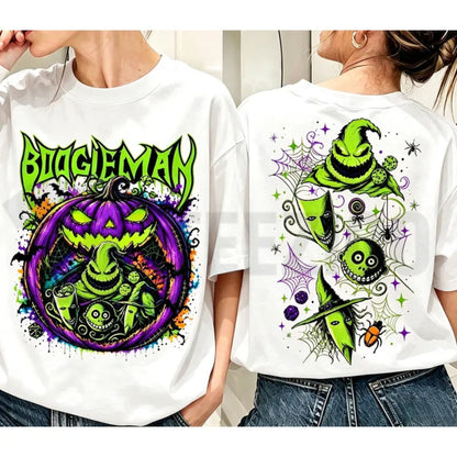 Horror Friends & Villains Graphic Top – Welcome To Our Nightmare Scary Movie Apparel