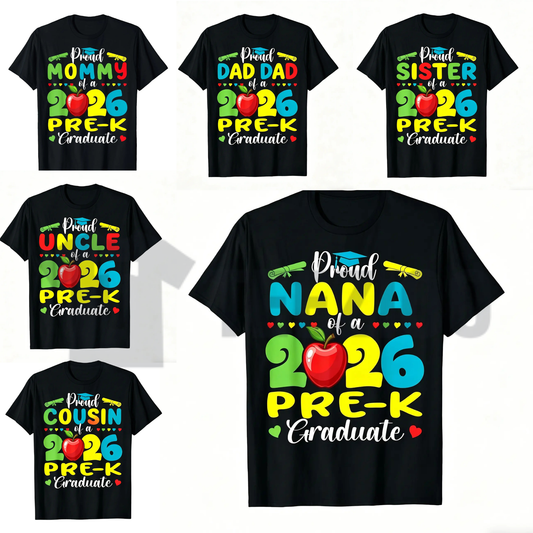 "Proud Mommy" Pre-K Graduation Shirt