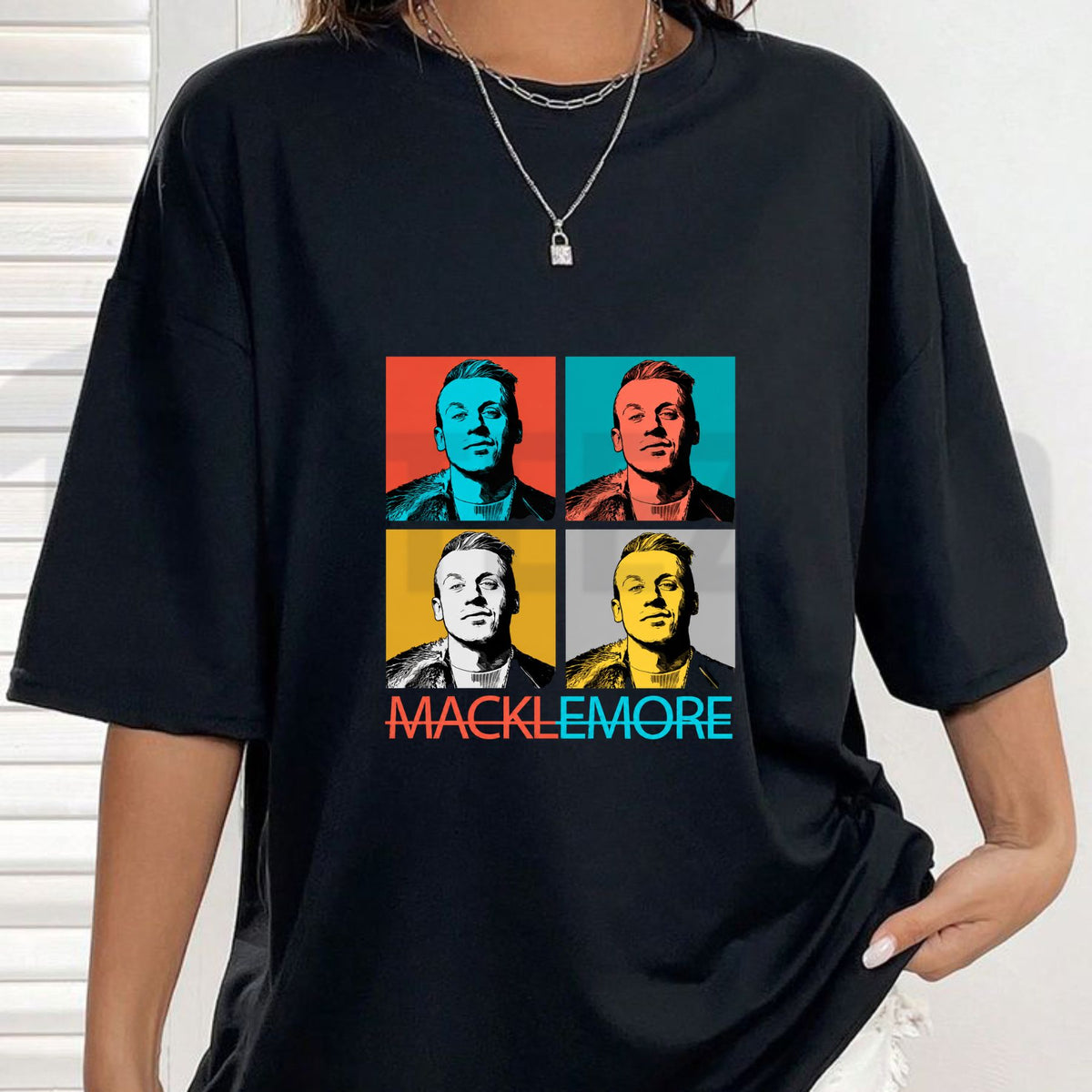 Retro Pop Art Top – Macklemore Bold Moves Graphic Apparel