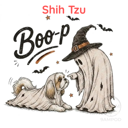 Comfort Colors® Boo-p Ghost Dog Shirt - Funny Halloween Dog Mom Graphic Tee
