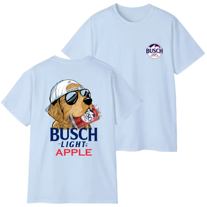 Funny Dog with Beer Can Shirt – 90s Aesthetic Golden Retriever Tee