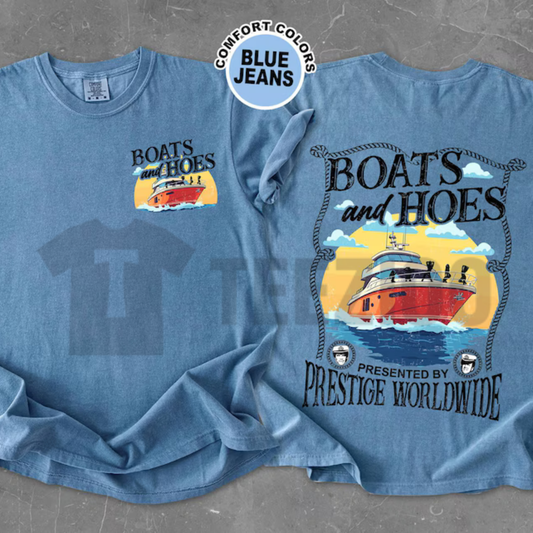 "Boats 'N Hoes" Music Video Shirt – Distressed Yacht Club Graphic Tee