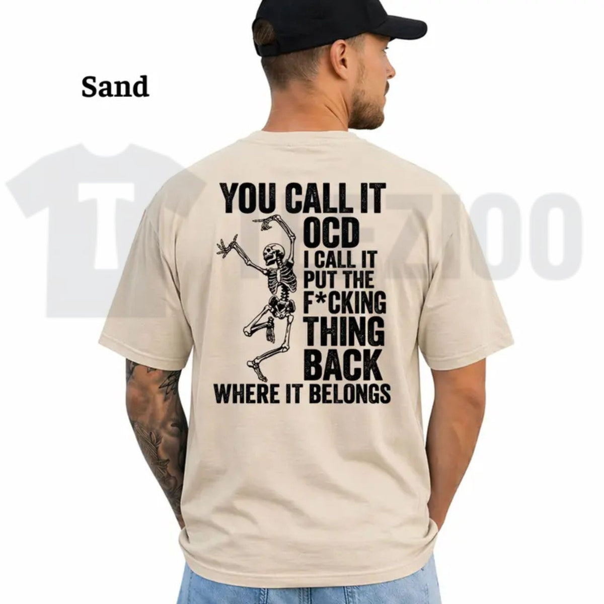 Dark Humor Skeleton Top – You Call It OCD Funny Sarcastic Graphic Apparel