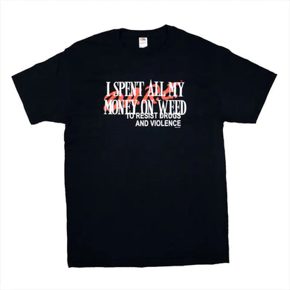 "I Spent All My Money" Funny T-Shirt – Retro Humor Graphic Tee, Unisex Cotton Shirt