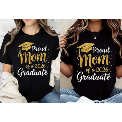 Mom of a 2026 Graduate Shirt – Whimsical Graduation Cap Tee