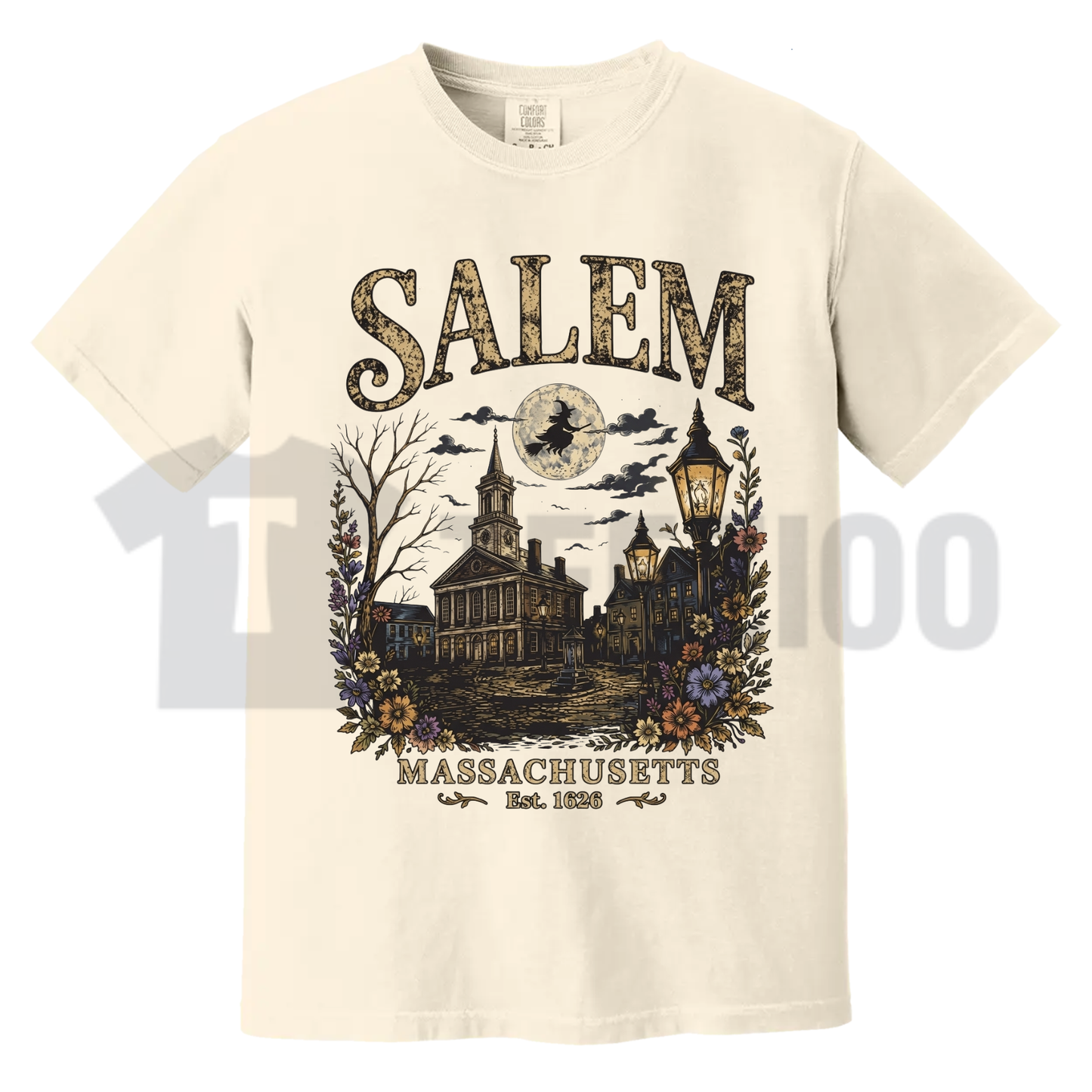 Salem Massachusetts Shirt - Vintage Witch City Halloween Graphic Tee