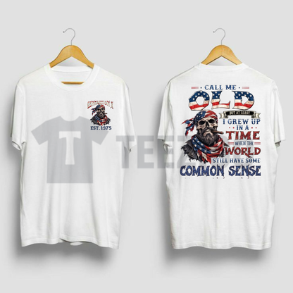Personalized Year 1965-1980 Gen X Shirt - Call Me Old Fashioned Common Sense Tee