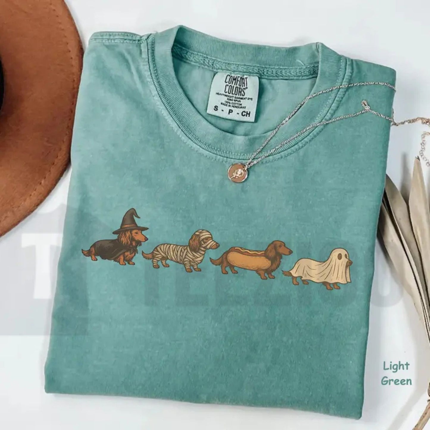 Halloween Wiener Dog Dachshund Costume Comfort Colors Shirt – Cute Spooky Tee