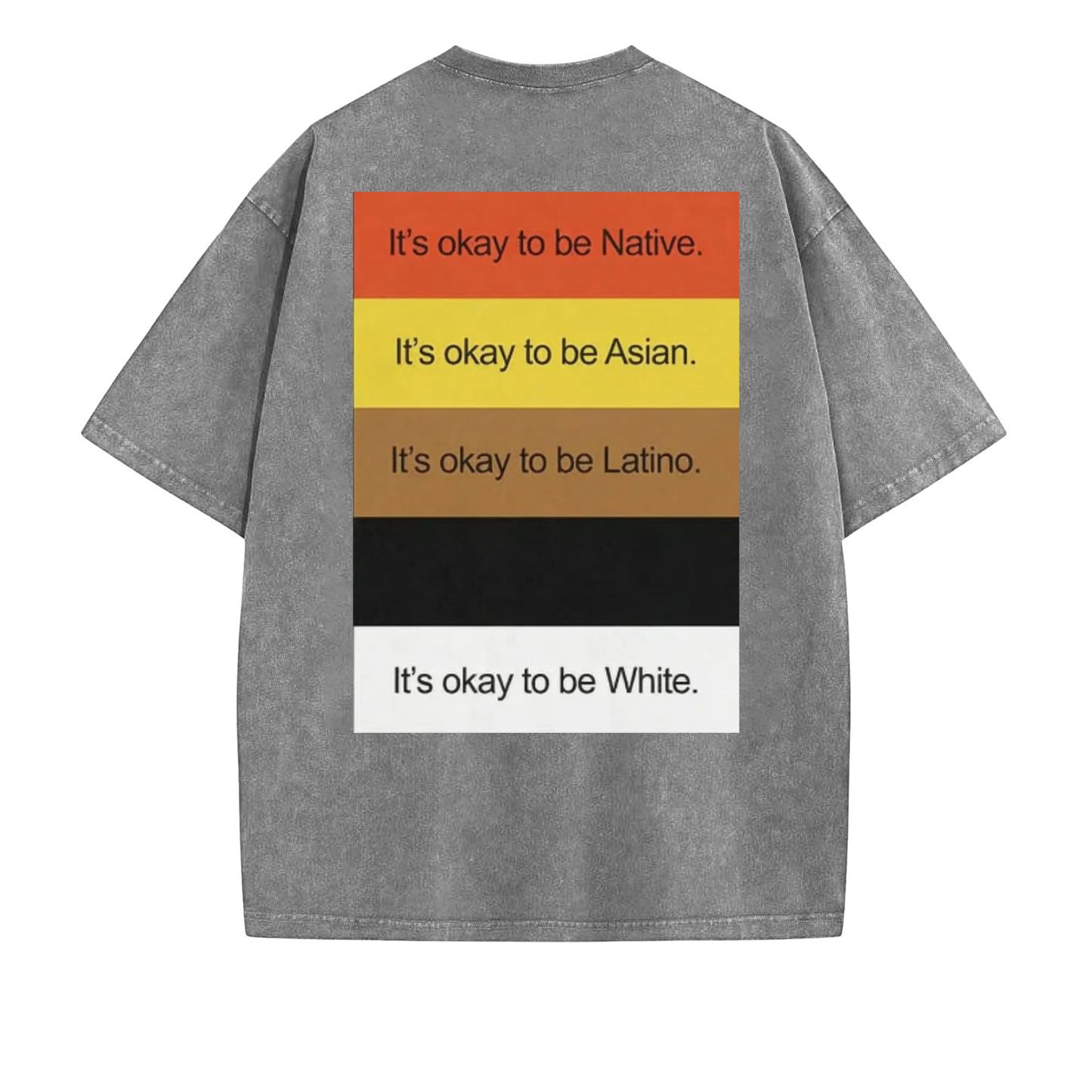 It’s Okay To Be T-Shirt – 90s Style Funny Washed Graphic Tee