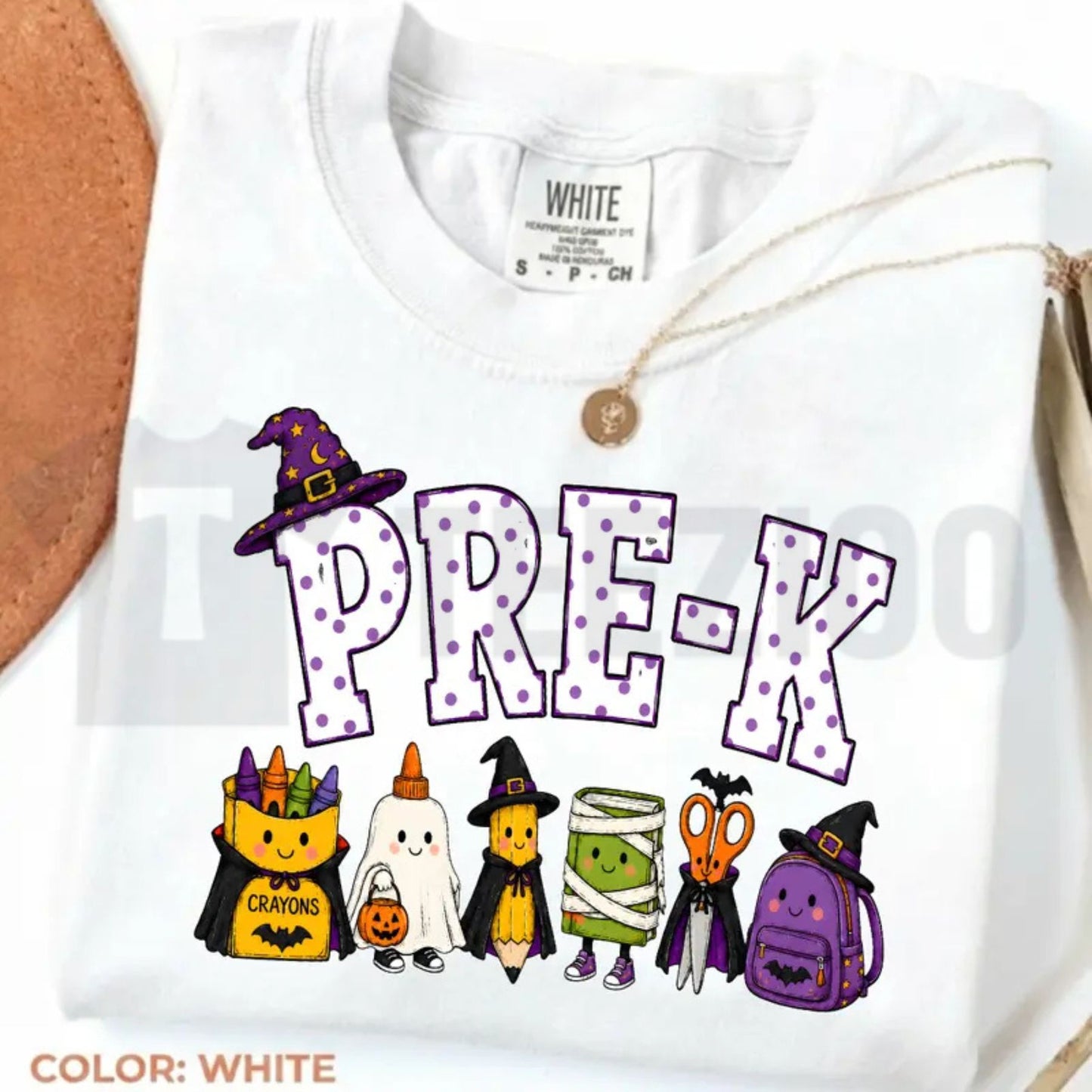 Comfort Colors Halloween Teacher Shirt – Spooky Pencil Cute Fall Classroom Tee