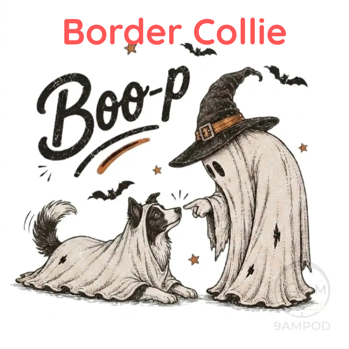 Comfort Colors® Boo-p Ghost Dog Shirt - Funny Halloween Dog Mom Graphic Tee