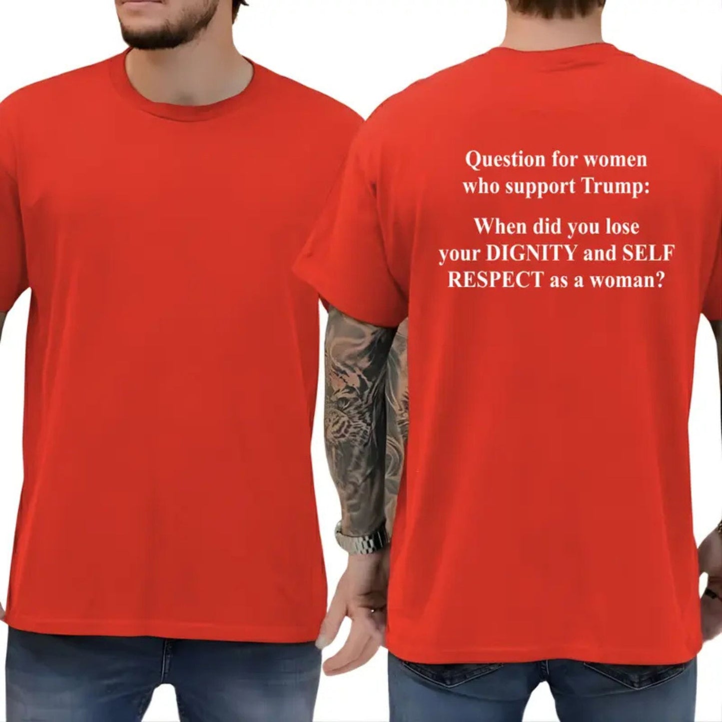 "Question For Supporters" T-Shirt – Funny Political Sarcastic Graphic Tee, Unisex Cotton Shirt