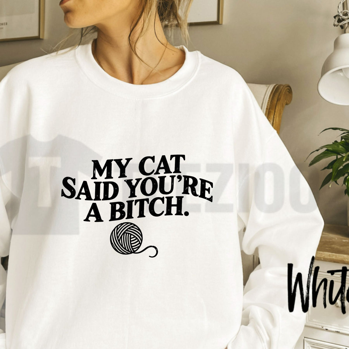 Funny Cat Owner Sweatshirt – Sarcastic Cat Graphic Crewneck