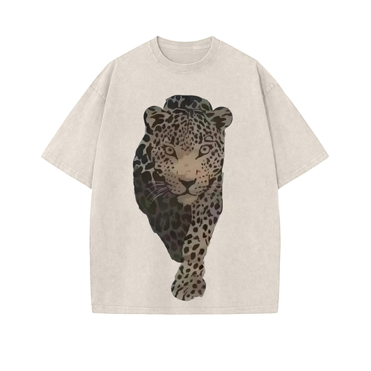 Casual Leopard Print Women's T-Shirt